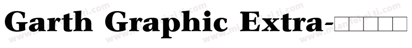 Garth Graphic Extra字体转换